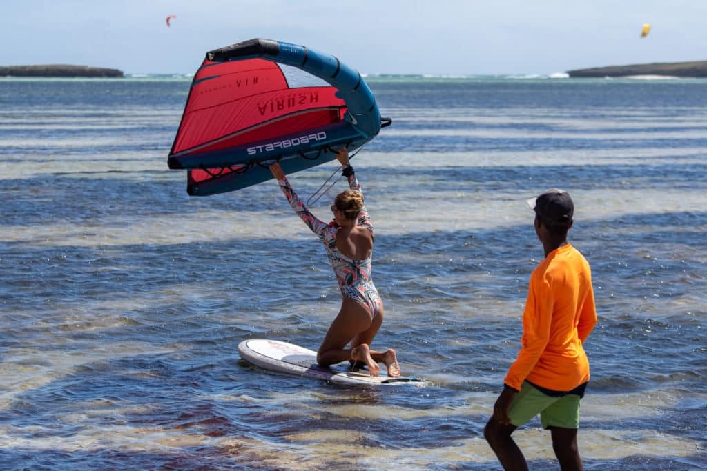Cours de wingfoil au Sakalava Lodge