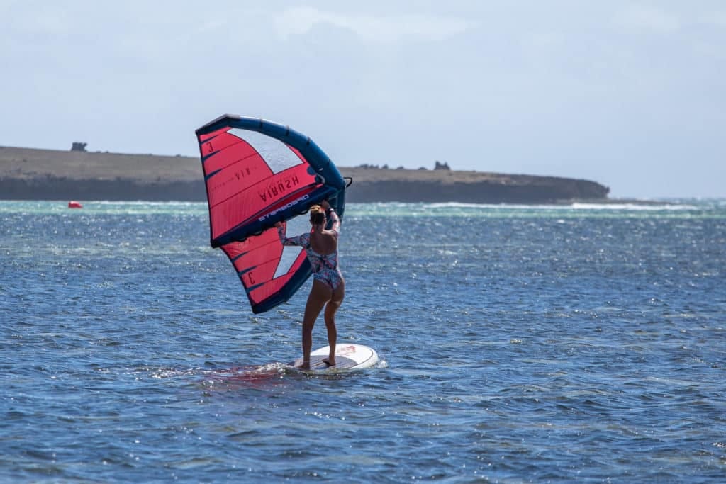Cours de wingfoil au Sakalava Lodge