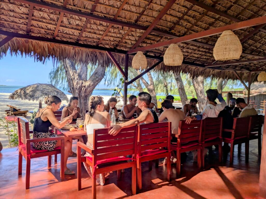 Plat préparé au restaurant du Sakalava Lodge